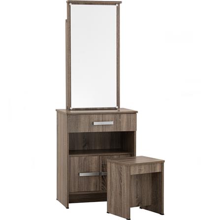 NAOMI DRESSING TABLE W/STOOL SONOMA DARK