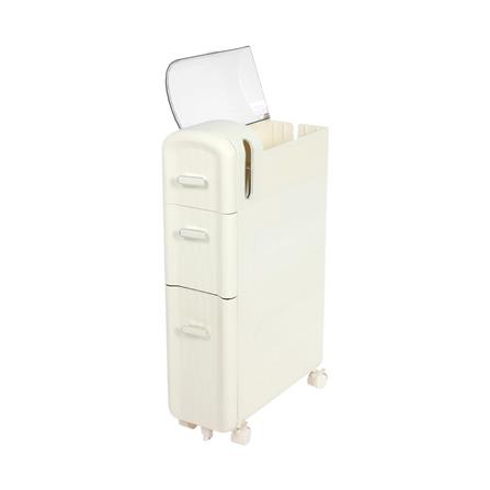3-TIER NARROW DRAWER UNIT STACKO MOST 43X18X73CM WHITE [EXCLUSIVE FROM HOMEPRO THAILAND]