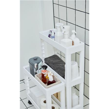 2TIER SHELVES MONO 48X18X45 WHITE