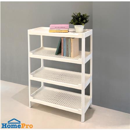 PLASTIC SHELF HH-1066/4 65x30x89.5CM WHITE