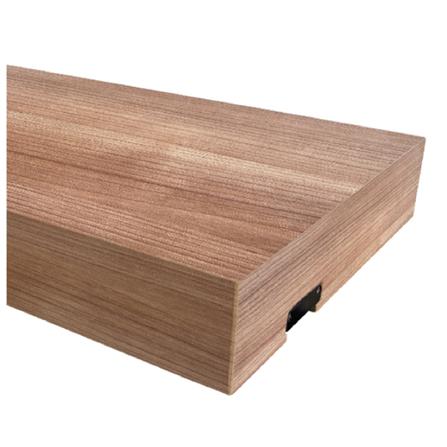 FLOATING SHLEF+LED 40X24X5CM DARK WALNUT