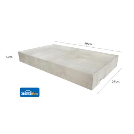 FLOATING SHLEF+LED 40X24X5CM ROMAN WHITE