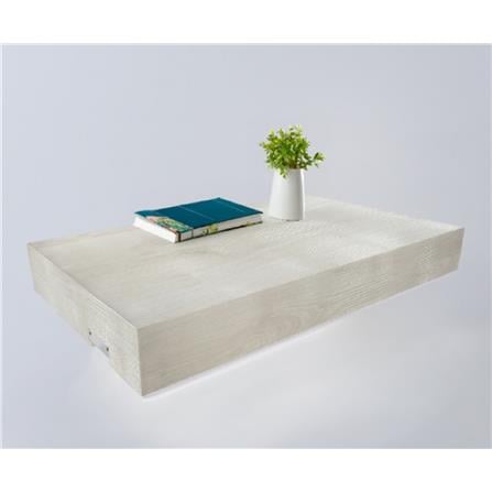 FLOATING SHLEF+LED 40X24X5CM ROMAN WHITE