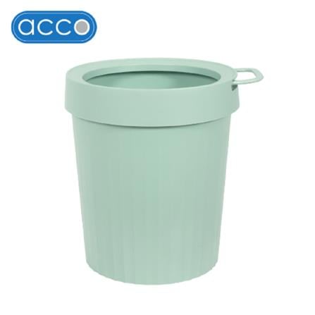 DUSTBIN ROUND VIVE ACCO 9L GREEN 23.5X27CM