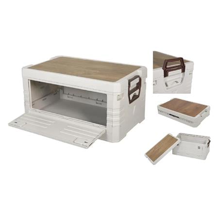 STORAGE BOX GLAM S 47.5X29.5X24CM WHITE