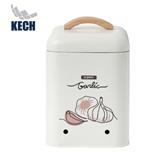 CANISTER 2.5L SK GARLIC KECH WHITE 14.5X14.5X21.2CM