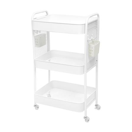 3-TIER UTILITY CART WITH CASTERS STACKO MISSY 44.7X30.6X77.9CM WHITE [EXCLUSIVE FROM HOMEPRO THAILAND]