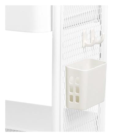 3-TIER UTILITY CART WITH CASTERS STACKO MISSY 44.7X30.6X77.9CM WHITE [EXCLUSIVE FROM HOMEPRO THAILAND]