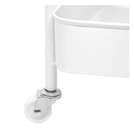3-TIER UTILITY CART WITH CASTERS STACKO MISSY 44.7X30.6X77.9CM WHITE [EXCLUSIVE FROM HOMEPRO THAILAND]