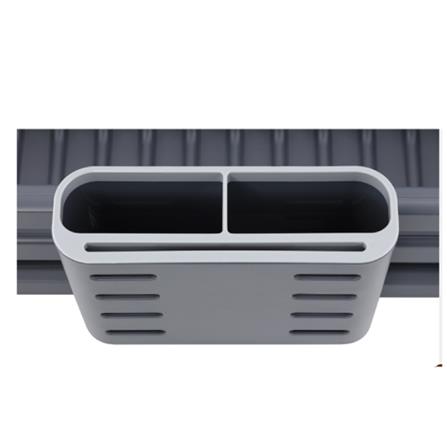 ADJUSTABLE ALUMINIUM DISH RACK NOBLE KECH 20.6X30.1X51.5CM GREY