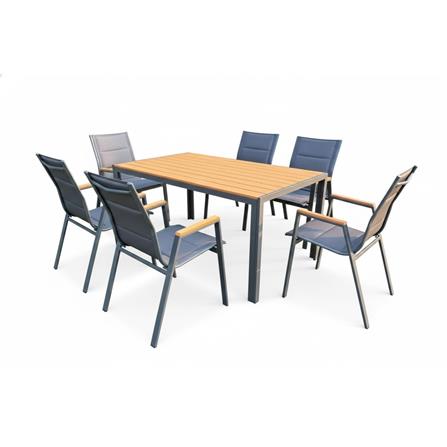 ELK EDWD5431 PATIO FURNITURE SET (GT-RECT+6C)