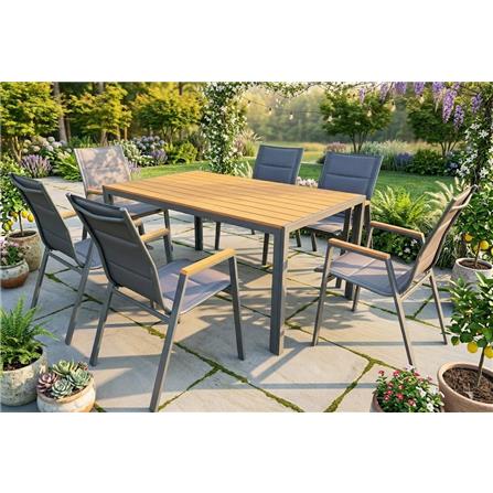 ELK EDWD5431 PATIO FURNITURE SET (GT-RECT+6C)
