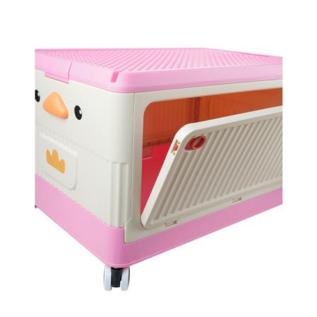 STORAGE BOX STACKO KID DUCK SIZE S 43X28X27CM PINK [EXCLUSIVE FROM HOMEPRO THAILAND]