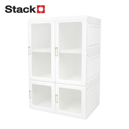 3-TIER WARDROBE STACKO CLAIRE 69X50X104CM WHITE [EXCLUSIVE FROM HOMEPRO THAILAND]