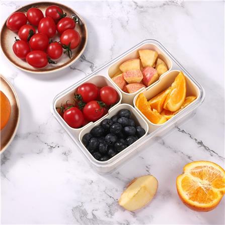 FRIDGE STORAGE BOX WITH 4 COMPARTMENT 1500ML