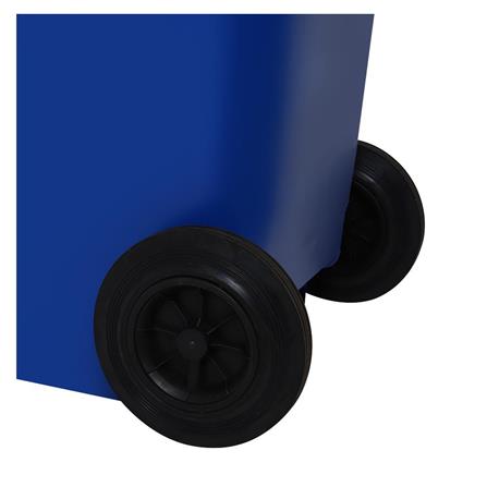 SQUARE DUSTBIN WITH WHEEL ACCO 120L BLUE [EXCLUSIVE FROM HOMEPRO THAILAND]