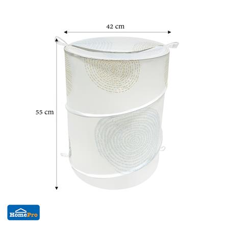 MOYA ROUND LAUNDARY BAG RL-ACS24325A 55X42CM WH