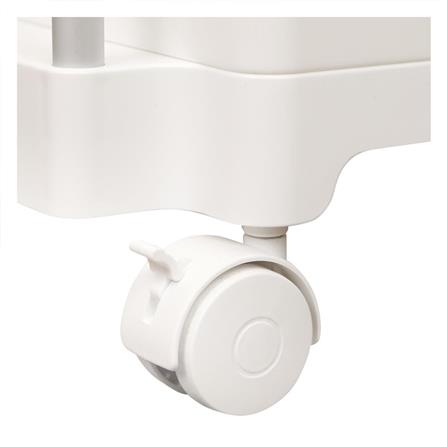 3-TIER UTILITY CART KECH COMFY 52X25X83CM WHITE [EXCLUSIVE FROM HOMEPRO THAILAND]