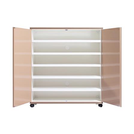 6-TIER SHOE CABINET KING CURVE CREAM SAND CREAM [EXCLUSIVE FROM HOMEPRO THAILAND]