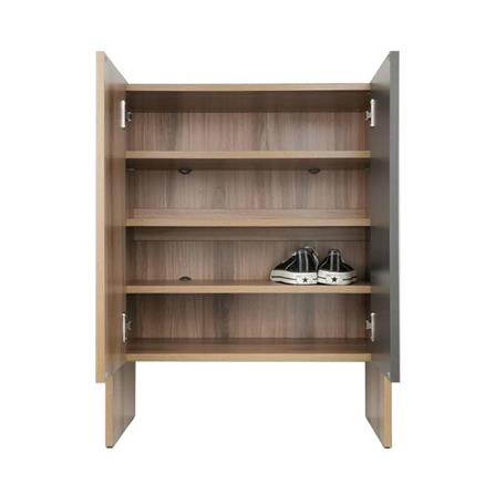 SHOE CABINET FURDINI SB6067 60CM CHESTNUT/GRAPHITE [EXCLUSIVE FROM HOMEPRO THAILAND]