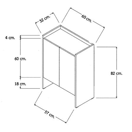 SHOE CABINET FURDINI SB6067 60CM CHESTNUT/GRAPHITE [EXCLUSIVE FROM HOMEPRO THAILAND]