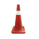 COLEX PE SAFETY CONE C/W 4" TAPE 30"x15"