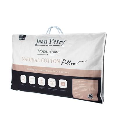 JEAN PERRY HOTEL SERIES NATURAL COTTON PILLOW-WHITE