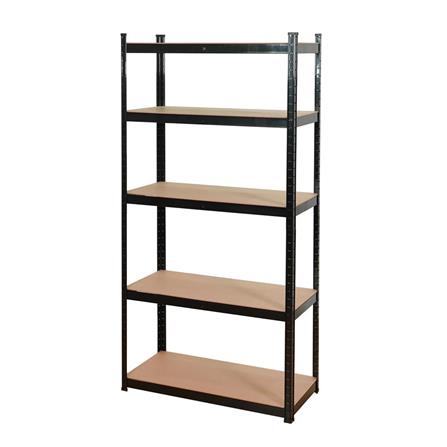 5-TIER SHELVING UNIT FURDINI HARV 90CM BLACK