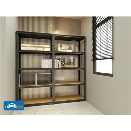 5-TIER SHELVING UNIT FURDINI HARV 90CM BLACK