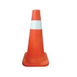 COLEX PE SAFETY CONE C/W 4" TAPE 30"x14"