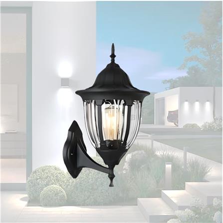 BRIGHT OBJECTIVES WALL OUTDOOR 8814/W 445MM E27 BLACK