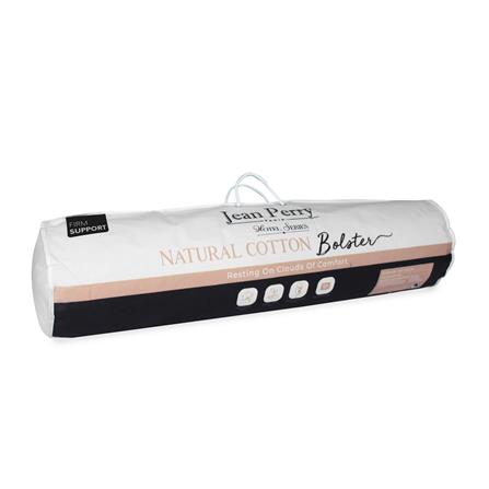JEAN PERRY HOTEL SERIES NATURAL COTTON BOLSTER-WHITE