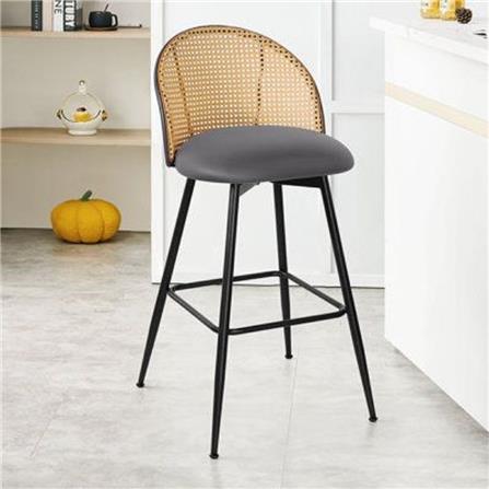 BAR STOOL EDWD4644 FLGY PP RATTAN