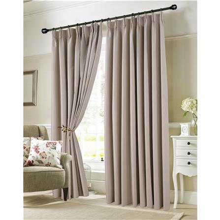 RED DANIELLE CURTAIN FRENCH PLEAT SUNBLOCK C14 80966 2P GRAY