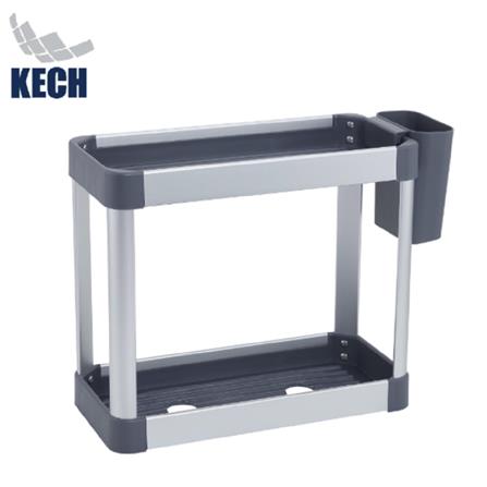 KITCHEN RACK ALUMINUM 2 TIER NOBLE KECH 32.1X15.1X27.5CM GREY