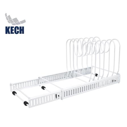 EXTENDABLE COOKWARE LID RACK (30-58.5 CM) KECH WHITE