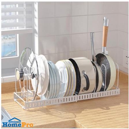 EXTENDABLE COOKWARE LID RACK (30-58.5 CM) KECH WHITE