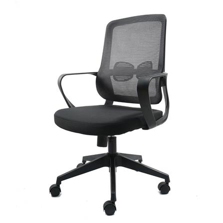 OFFICE CHAIR MODENA M PLASTIC/NET BLACK [EXCLUSIVE FROM HOMEPRO THAILAND]