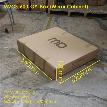 MD COUNTER WASHBASIN MVCS-600-GY GREY