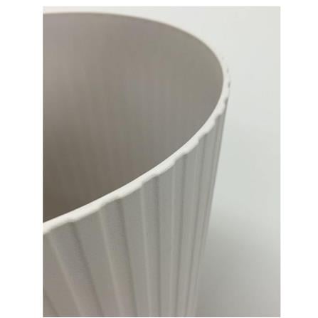 DUSTBIN ROUND CURVY ACCO 6L WHITE