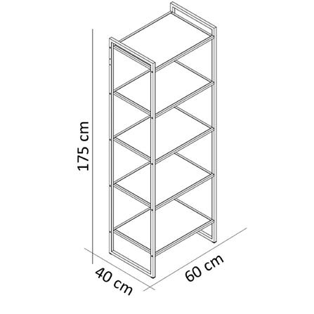 5-TIER SHELVING UNIT FURDINI LUNA WHITE [EXCLUSIVE FROM HOMEPRO THAILAND]