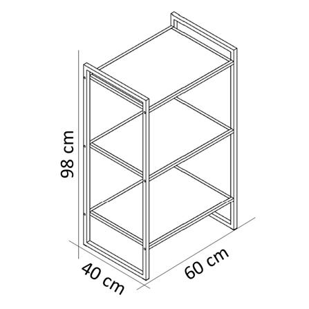 3-TIER SHELVING UNIT FURDINI LUNA WHITE [EXCLUSIVE FROM HOMEPRO THAILAND]