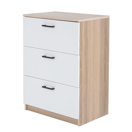 CHEST OF 3 DRAWERS FURDINI AMORE WHITE OAK/WHITE [EXCLUSIVE FROM HOMEPRO THAILAND]