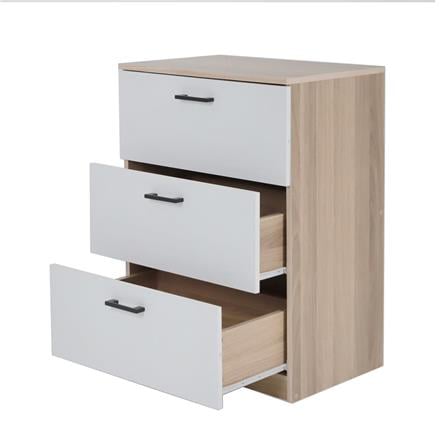 CHEST OF 3 DRAWERS FURDINI AMORE WHITE OAK/WHITE [EXCLUSIVE FROM HOMEPRO THAILAND]