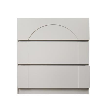 CHEST OF 3 DRAWERS FURDINI CURVE 80CM GREY [EXCLUSIVE FROM HOMEPRO THAILAND]