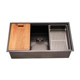 LIVINOX BUILT IN NANO LAVA SINK LWS-8247VB 1BOWL STAINLESS STEEL 304 82CM GUN METAL