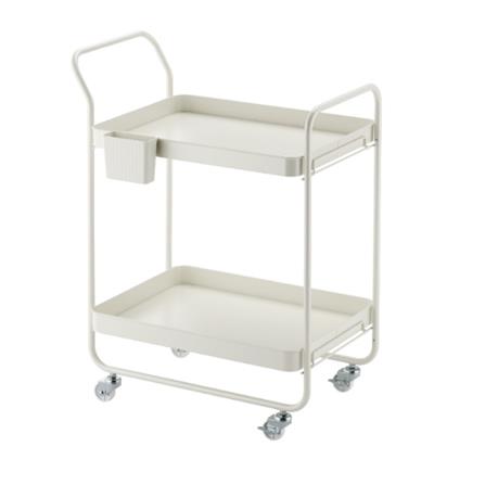 2 TIER TROLLEY STACKO BOVY 62.9X40.6X82.4CM WHITE