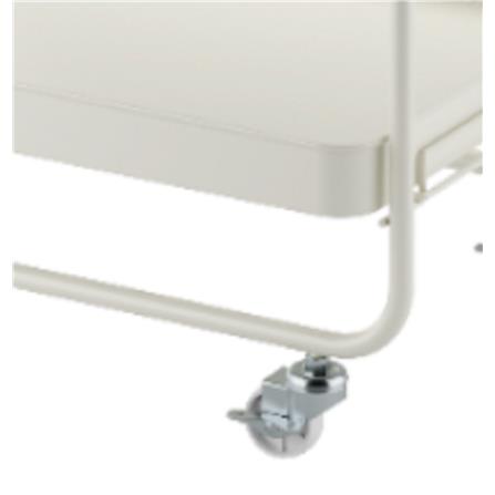 2 TIER TROLLEY STACKO BOVY 62.9X40.6X82.4CM WHITE