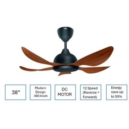 DEKA CEILING FAN GENO 38 OAK 5B 38"