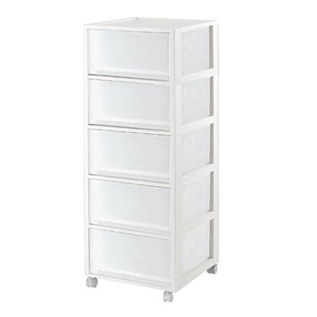 5 TIERS DRAWER MONO 34.2X36.5X90.8CM WHITE